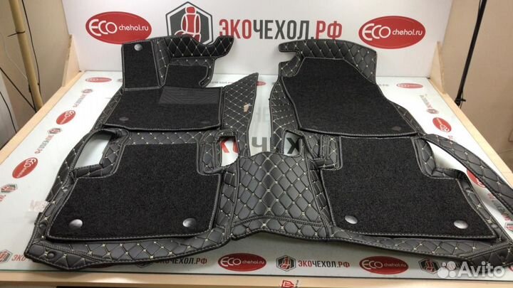 3D Коврики Hyundai Салон Багажник из Экокожи