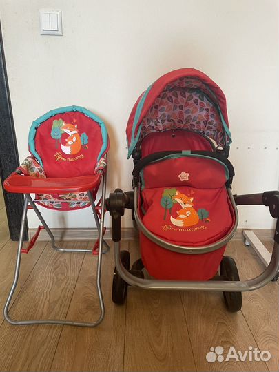 Коляска и столик для кормления Demi star