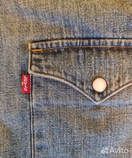 Джинсовая рубашка levis мужская