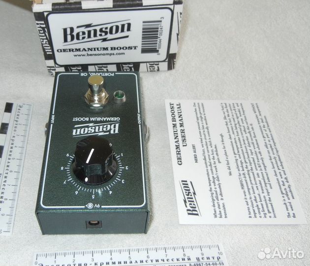 Benson Amps Germanium Boost USA бустер буффер