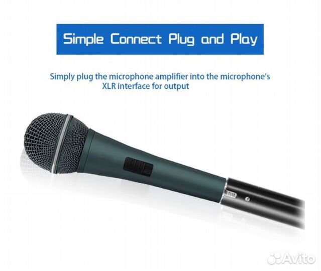 Mic Booster DM1 XLR микрофонный предусилитель