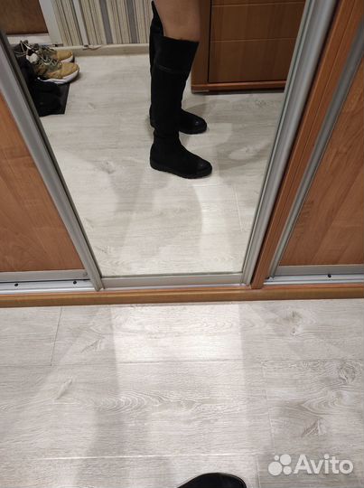 Ботфорты еврозима натуральная замша и мехТурция