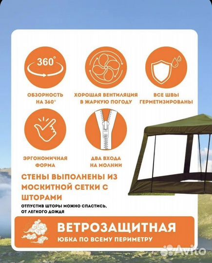 Шатер туристический