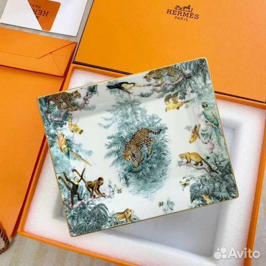 Hermes Carnets d’Equateu пепельница тарелка
