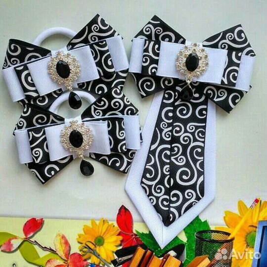 Комплект банты и галстук