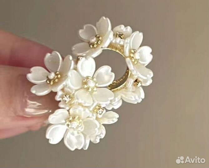 Серьги цветы