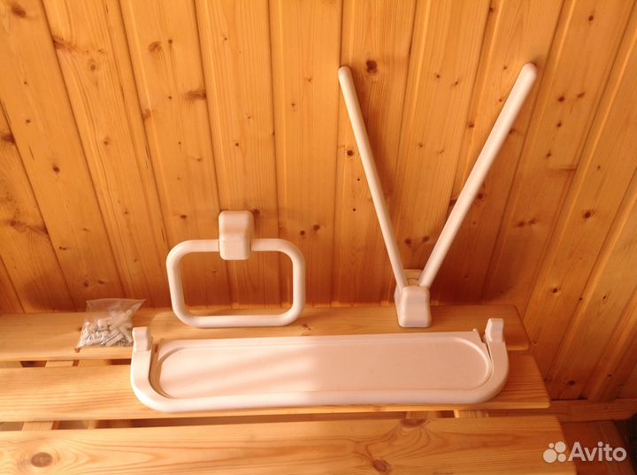 Новый набор, полка, вешалки для полотенец