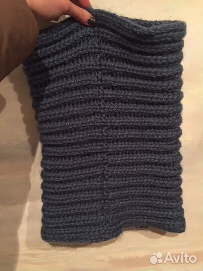Вязаный набор шапка и снуд