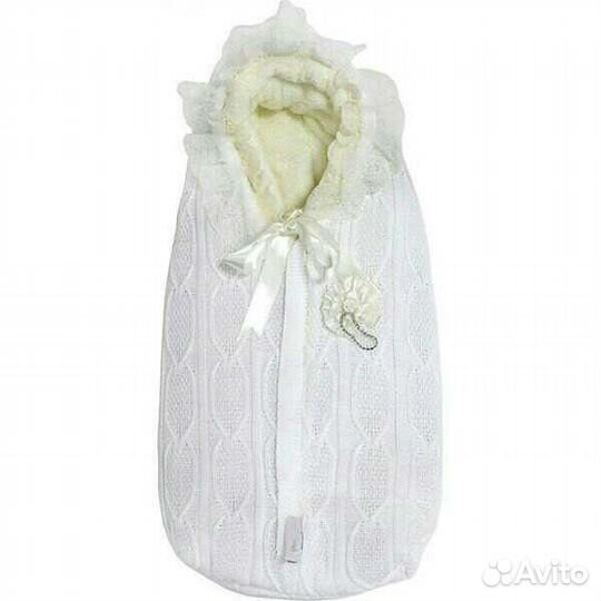 Новый вязаный конверт на выписку