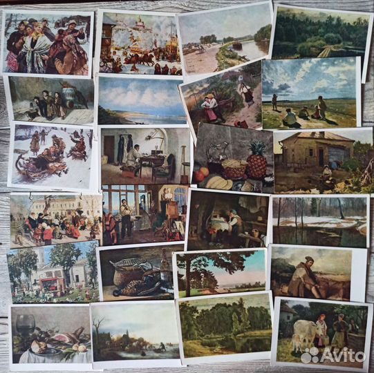 Открытки СССР наборами и россыпью
