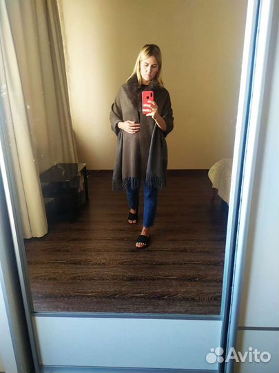 Шарф накидка кашемир шерсть