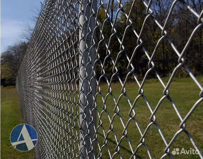 Сетка рабица оцинкованная 50х50 высота 1 м