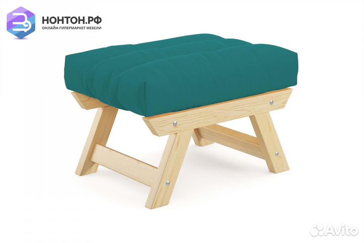 Пуф Амбер бирюзовый