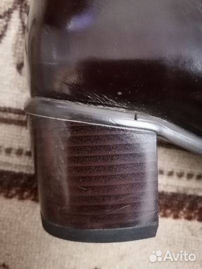 Сапоги женские, лаковые, р. 39