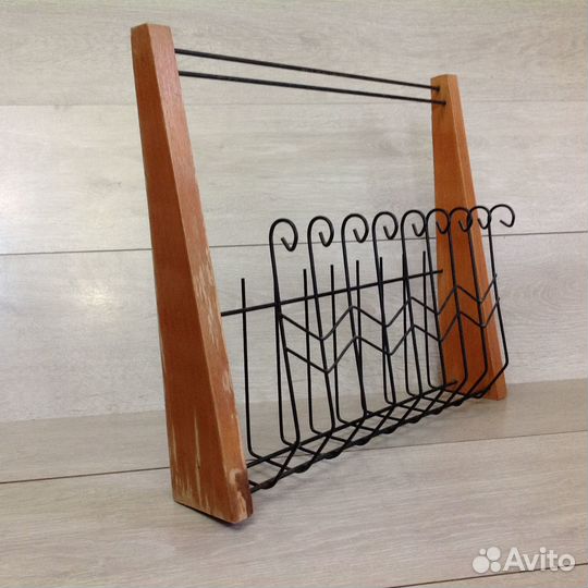 Газетница настенная СССР дерево металл