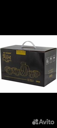 Набор: кувшин-заварник и 6 чашек