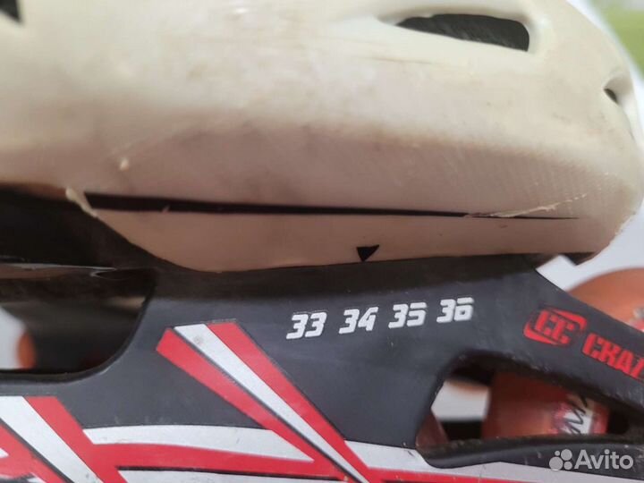 Ролики выдвижные 33-36р