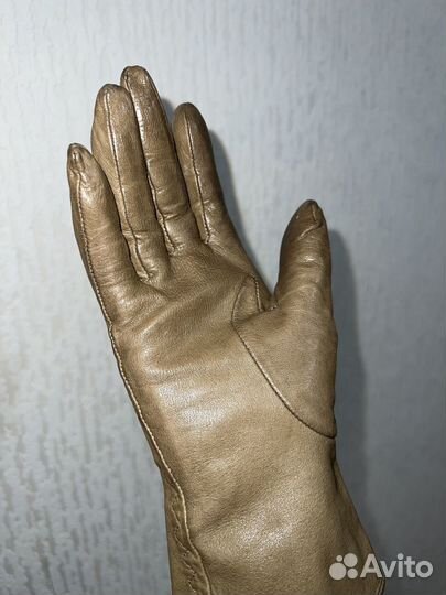 Перчатки кожаные женские