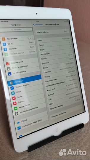 Apple iPad mini wi fi cellular 16 gb