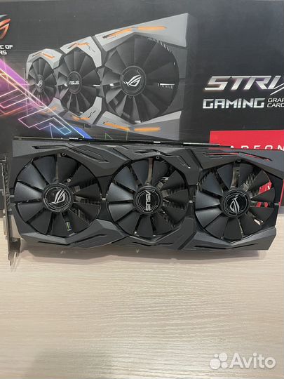 Видеокарта asus strix RX580 8Gb