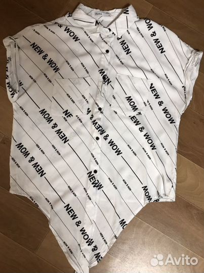 Рубашка с завязками cropp