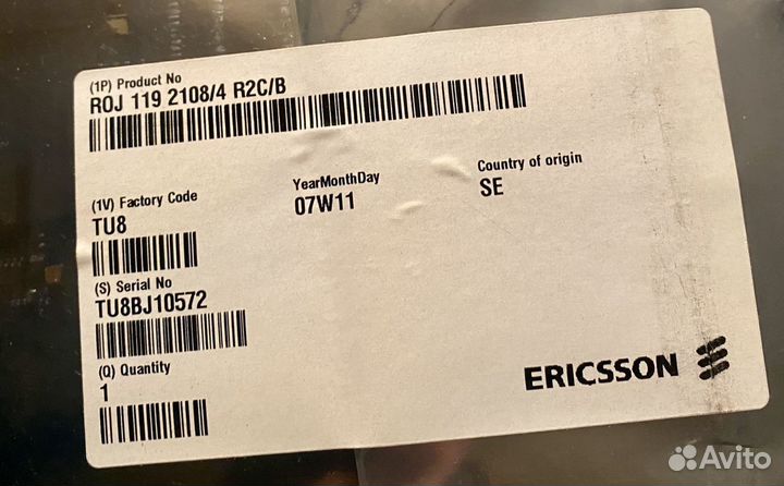 Плата моб сети Ericsson ROJ 119 2108/4