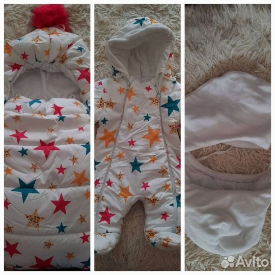 Конверт на выписку для девочки демисезонный