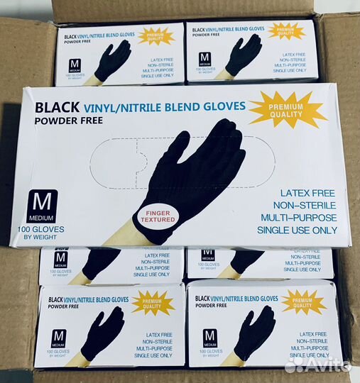 Перчатки нитриловые, виниловые (Оригинал)