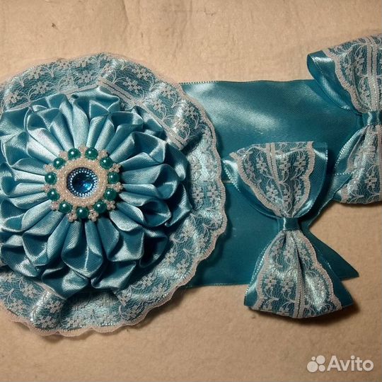 Бант и лента на выписку из роддома