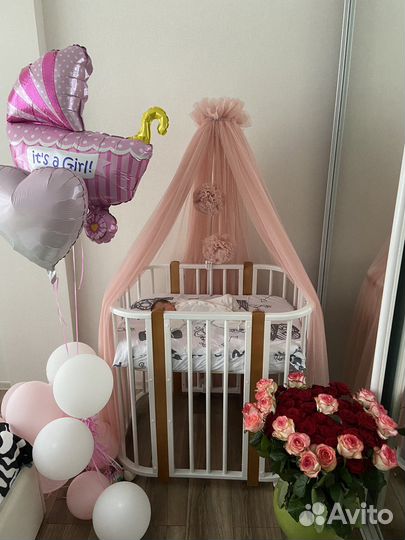 Детская кроватка с балдахином