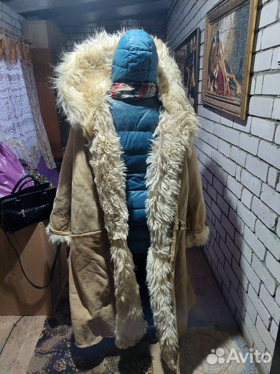 Тулуп из овчины армейский