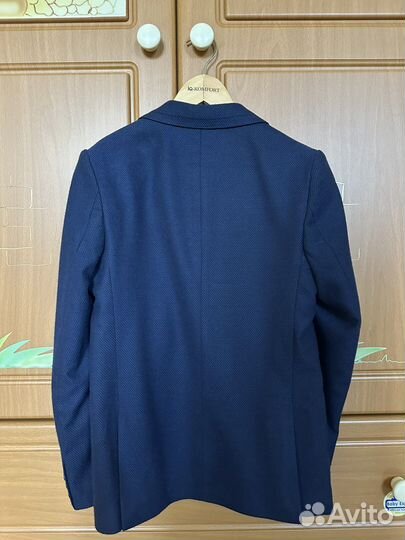 Пиджак на мальчика 146 синий