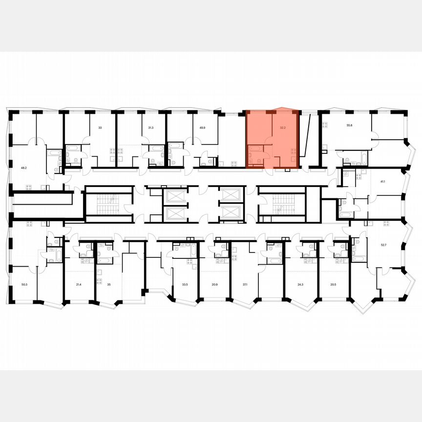 1-к. квартира, 32,2 м², 18/31 эт.