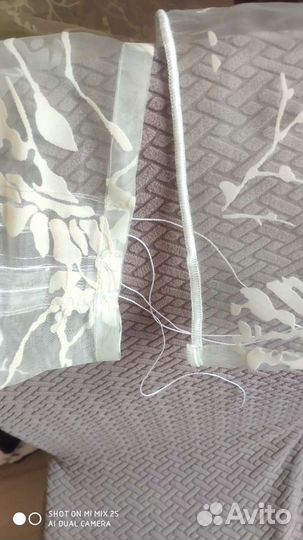 Тюль готовая на шторной ленте