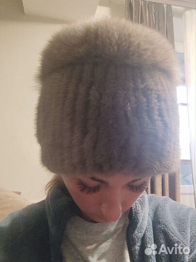 Шапка женская из норки