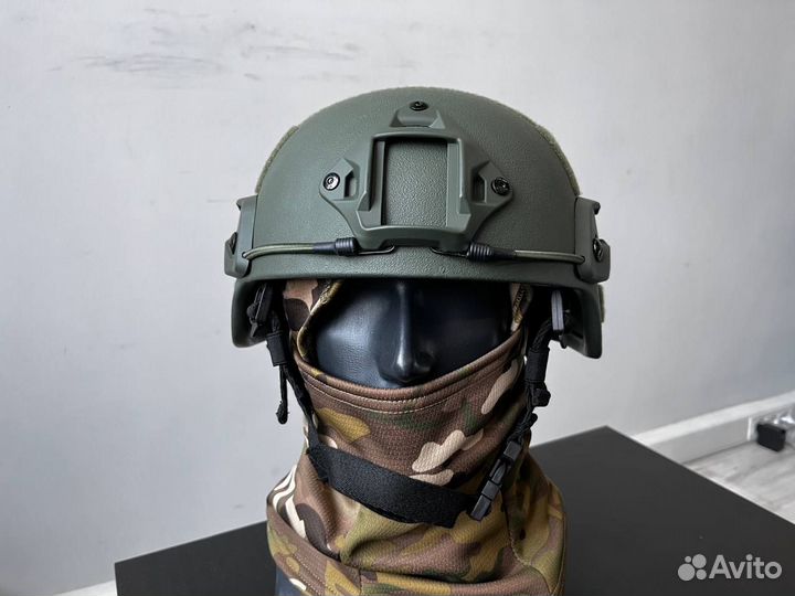 Тактический шлем mich бр1 с ушами