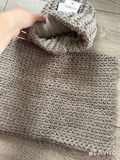 Шапка и снуд комплект новые