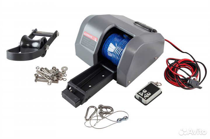 Лебедка якорная autotrac autodeploy 35SW, серая nsatd35swgry