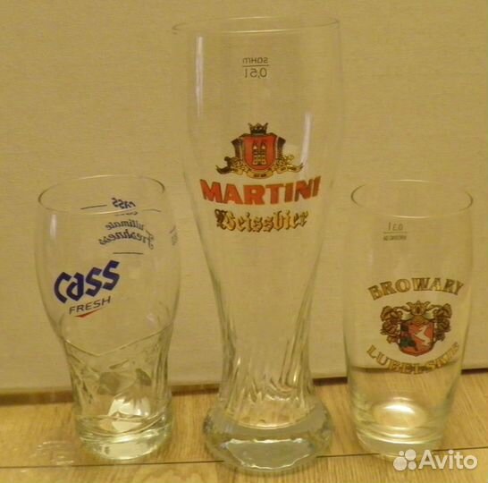 Пивные бокалы, пивные стаканы