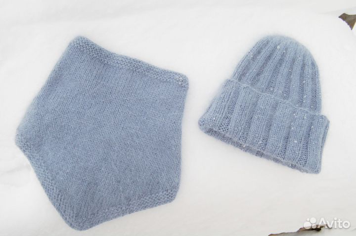 Комплект шапка и снуд