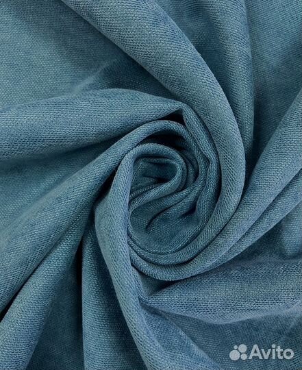 Штора в гостиную Канвас голубая 150х250см новые