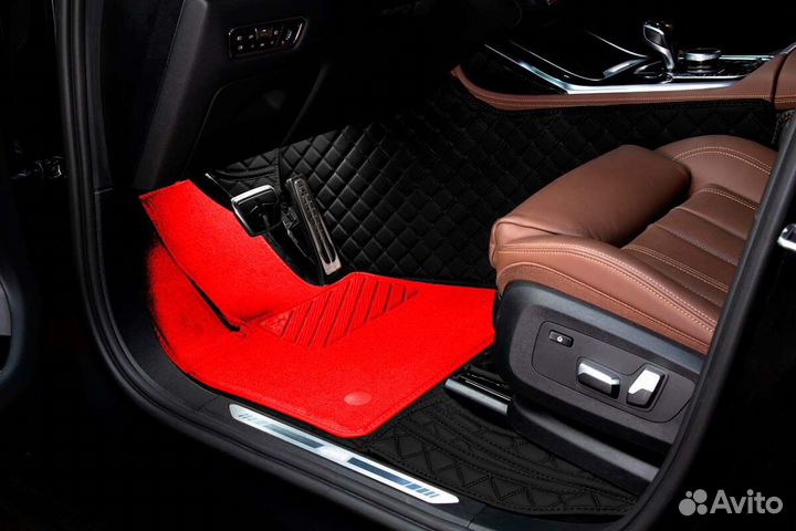 3D Коврики Mitsubishi Pajero Sport 4 из Экокожи