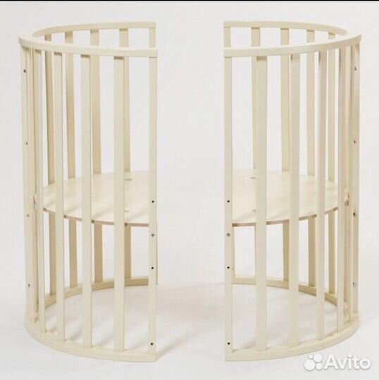Детская овальная кроватка