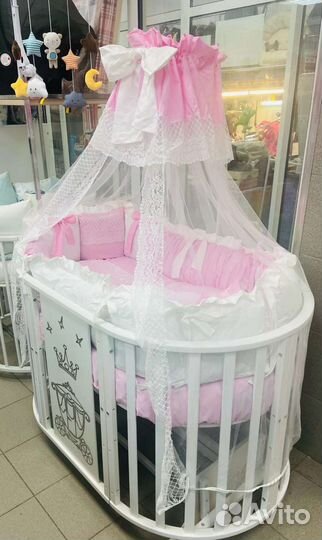 Набор в детскую кроватку сатин