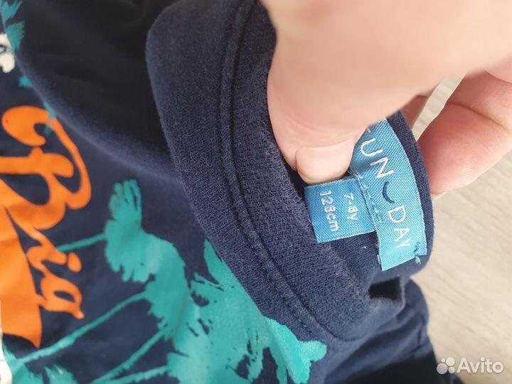 Шорты (джинсы) и футболка 110 - 116