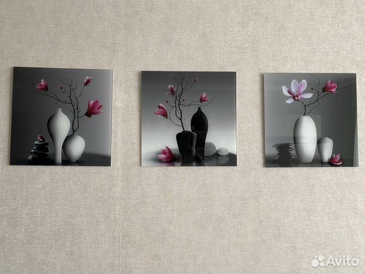 Картины интерьерные 3 шт