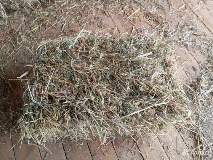 Сено в тюках, разнотравье