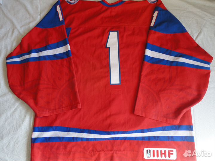 Хоккейный свитер игровой.Сборная России №1