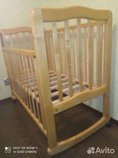 Кроватка-качалка детская