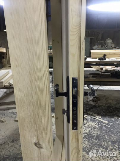 Дверь банная из массива сосны